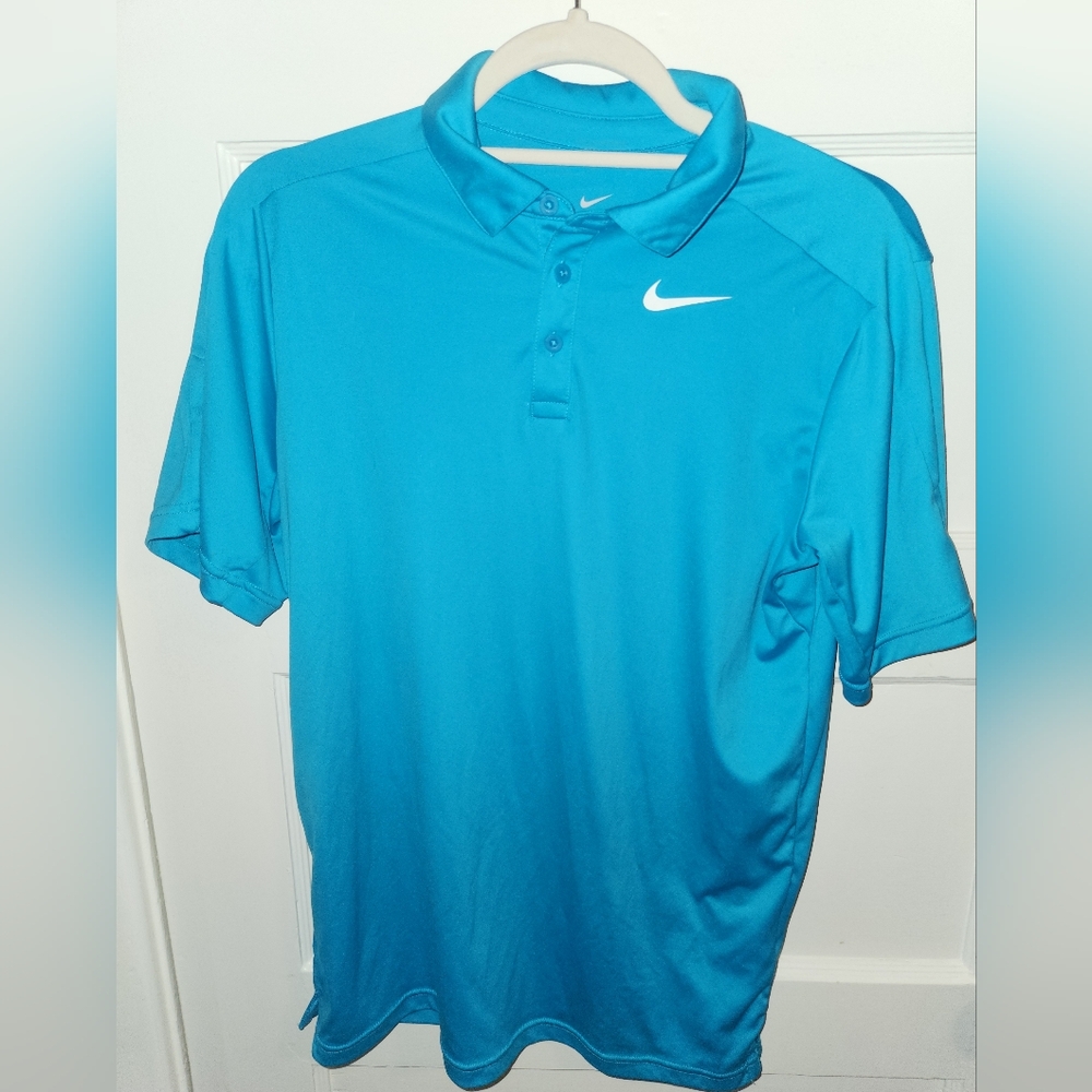 Nike Men's Teal Polo Shirt